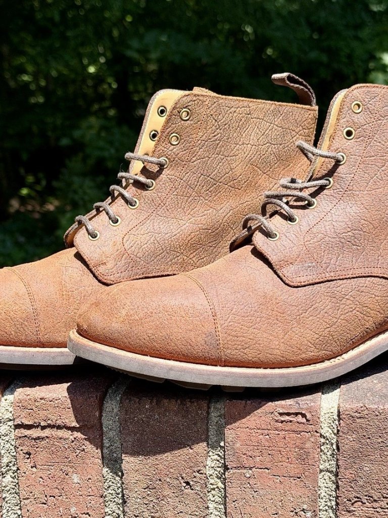 Taft The Dragon Men Boots Size 10 Rust Brown Textured Leather Cap Toe Nib 952029 — image 7 of 8